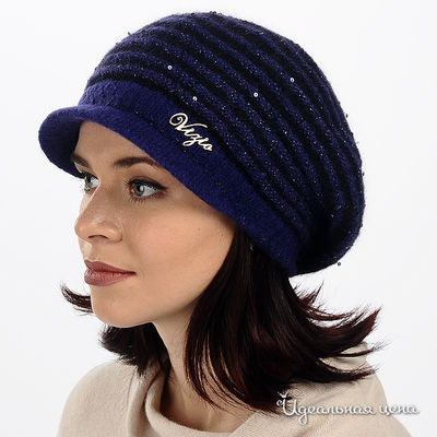 Шапка Luisa Cerano&Rabe, цвет цвет фиолетовый / черный