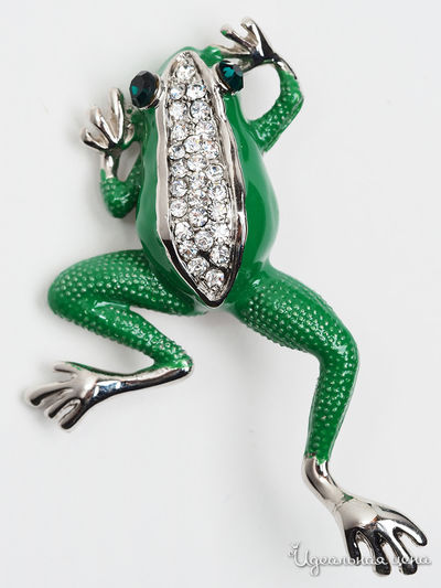 Брошь Chantal, цвет зеленый