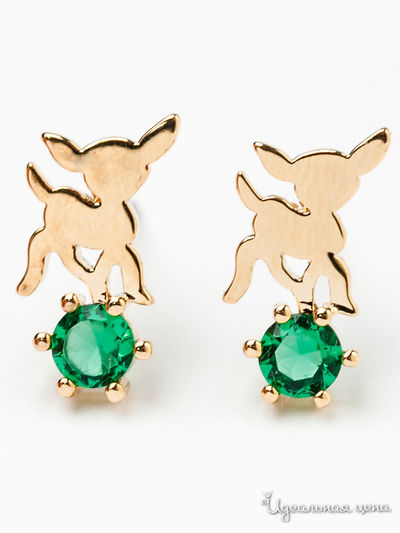 Серьги Chantal, цвет зеленый