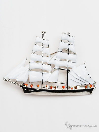 Брошь Chantal, цвет белый