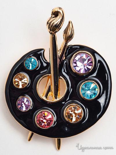 Брошь Chantal, цвет черный