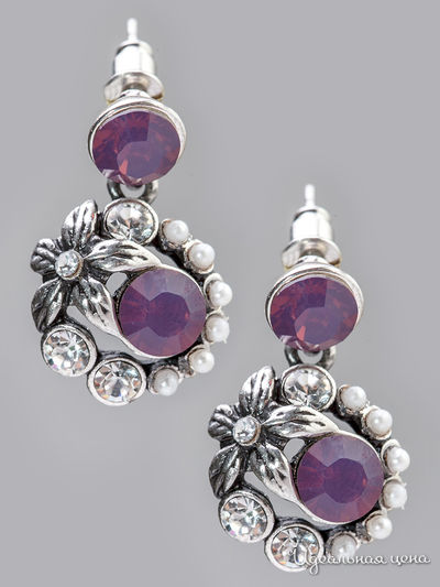 Серьги Chantal, цвет сиреневый