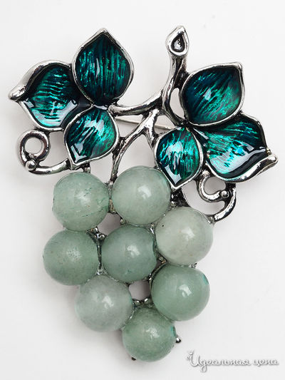 Брошь Chantal, цвет зеленый