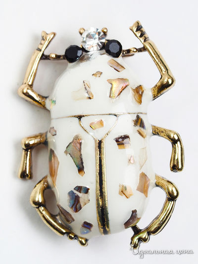 Брошь Chantal, цвет белый