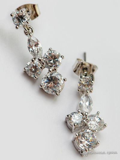 Серьги Chantal, цвет серебряный