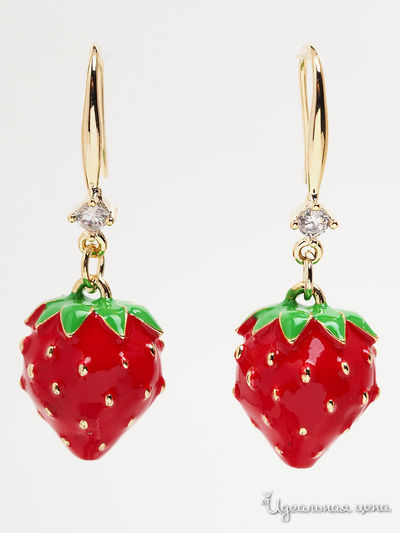 Серьги Chantal, цвет красный