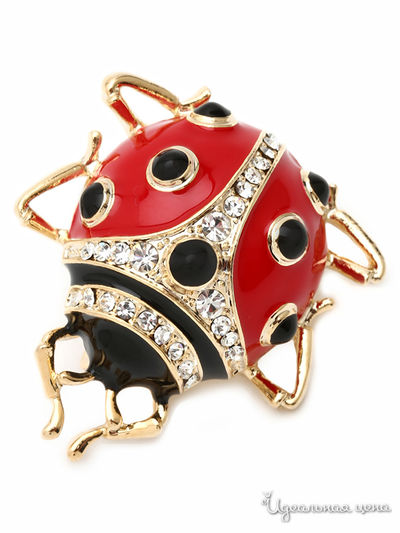 Брошь Chantal, цвет красный