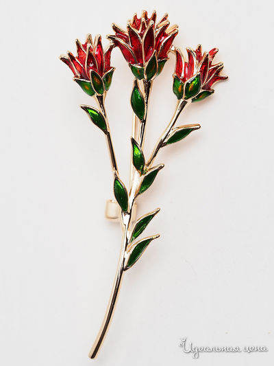 Брошь Chantal, цвет красный