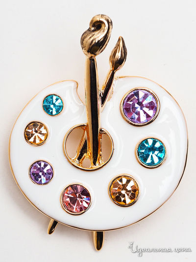 Брошь Chantal, цвет белый