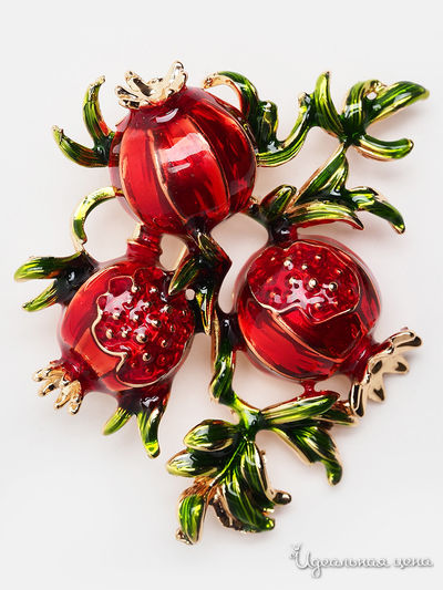 Брошь Chantal, цвет красный