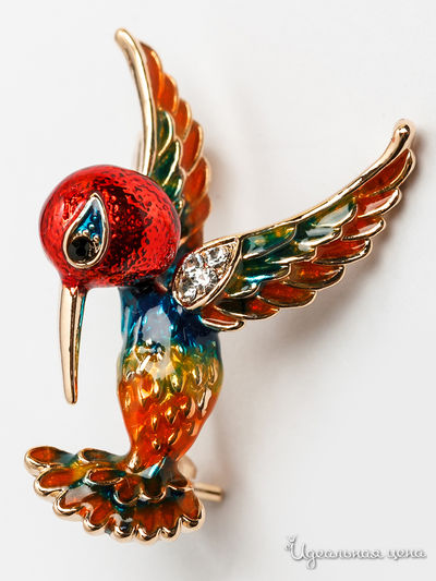 Брошь Chantal, цвет красный