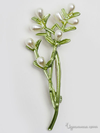 Брошь Chantal, цвет зеленый