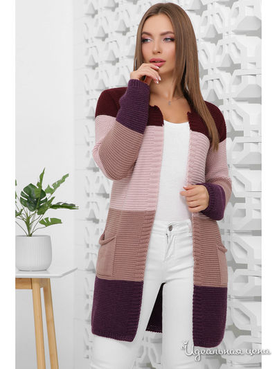 Кардиган MarSe, цвет бордовый
