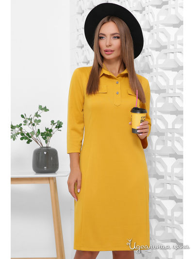 Платье MarSe, цвет горчичный