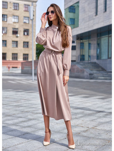 Платье Jadone Fashion, цвет бежевый
