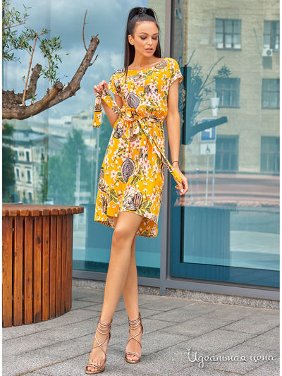 Платье Jadone Fashion, цвет желтый