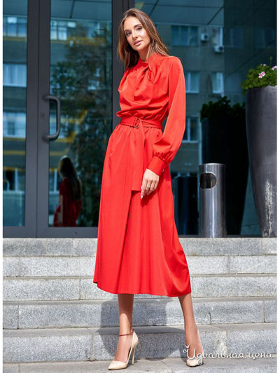 Платье Jadone Fashion, цвет красный