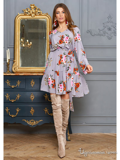 Платье Jadone Fashion, цвет серый