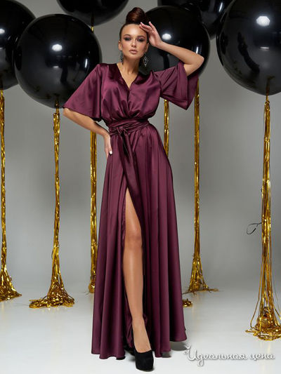 Платье Jadone Fashion, цвет бордовый