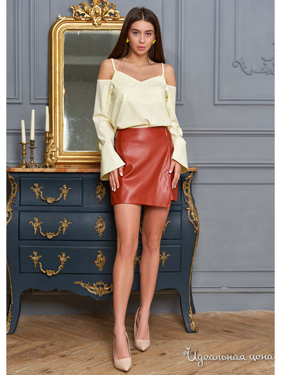 Юбка-шорты Jadone Fashion, цвет кирпич