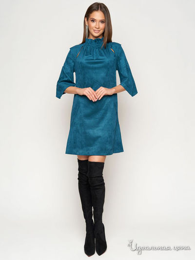 Платье MasModa, цвет изумрудный