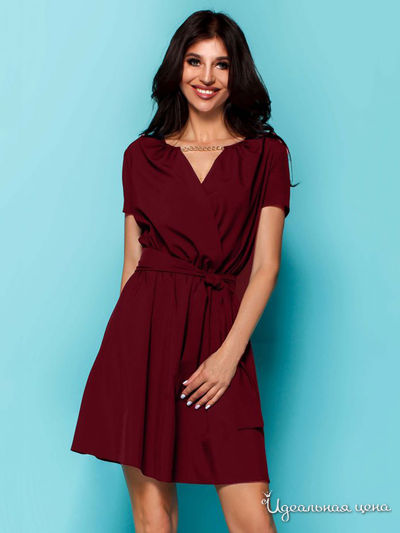 Платье Jadone Fashion, цвет бордовый