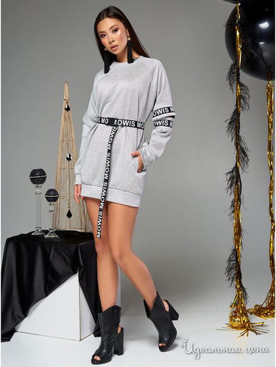 Худи MasModa, цвет серебряный