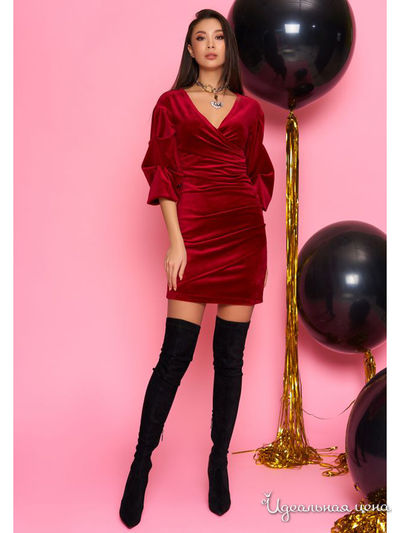 Платье MasModa, цвет бордовый