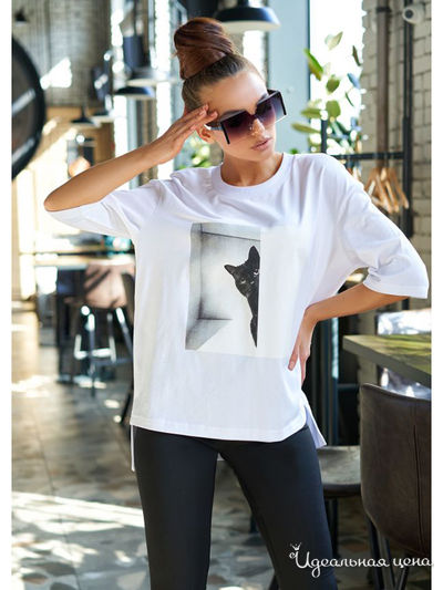 Футболка Jadone Fashion, цвет белый