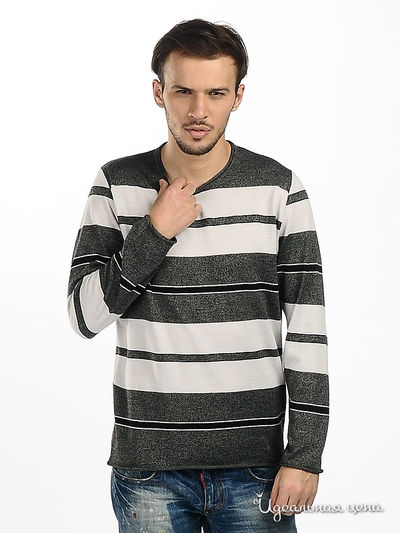 Джемпер AlbertoMoretti&Windsor, цвет цвет серый / темно-бежевый