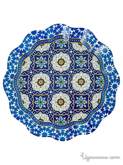 Тарелка круглая с ажурным краем,  25x25x2.4 см Walmer