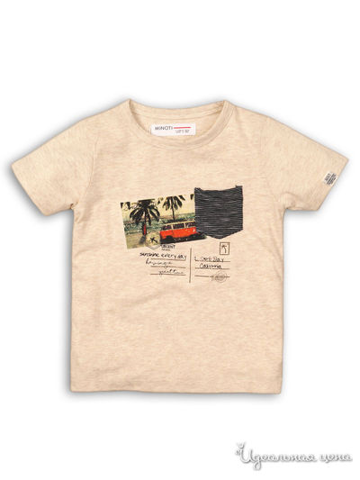 Футболка Minoti, цвет молочный, серый