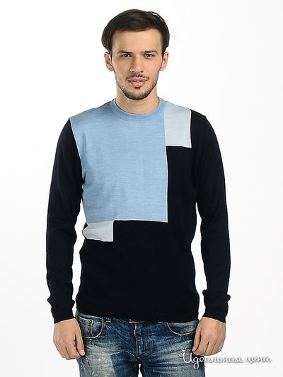 Джемпер AlbertoMoretti&Windsor, цвет цвет черный / голубой