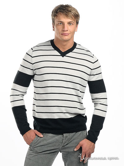 Джемпер AlbertoMoretti&Windsor, цвет цвет серый / черная полоска