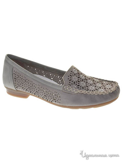 Мокасины RIEKER, цвет серый