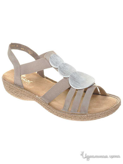 Босоножки RIEKER, цвет серый