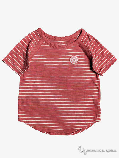 Футболка Roxy, цвет красный, белый