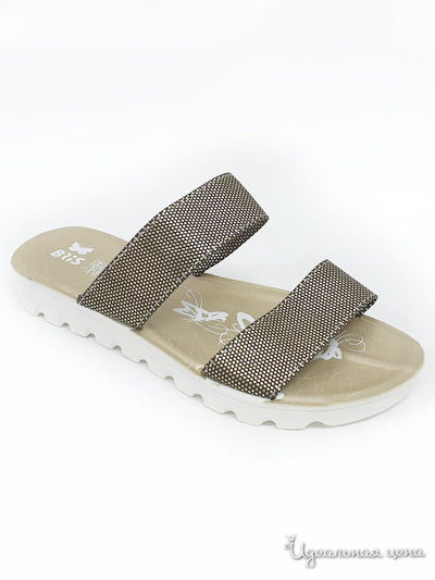 Босоножки БРИС, цвет черный, золотой