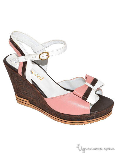 Босоножки ROCCOL, цвет коричневый, розовый