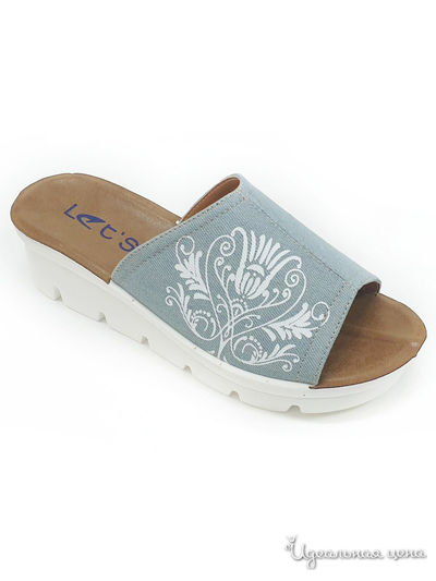 Босоножки Let's, цвет голубой