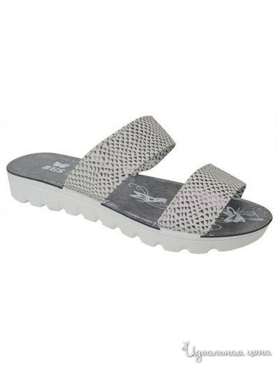 Шлепки БРИС, цвет серый