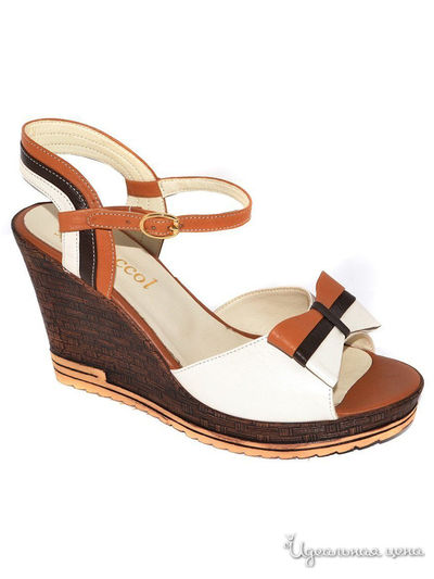 Босоножки ROCCOL, цвет коричневый, бежевый