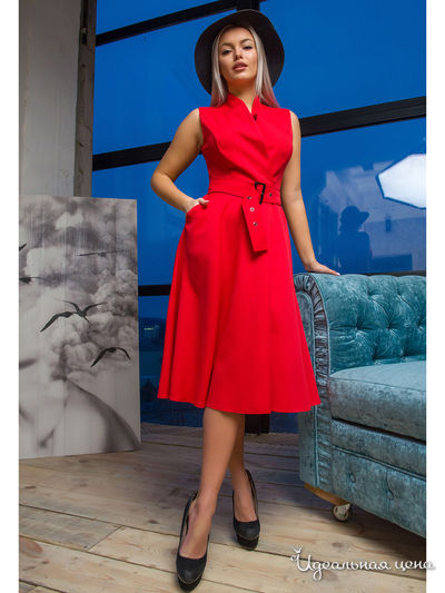 Платье The First Land of Fashion, цвет красный