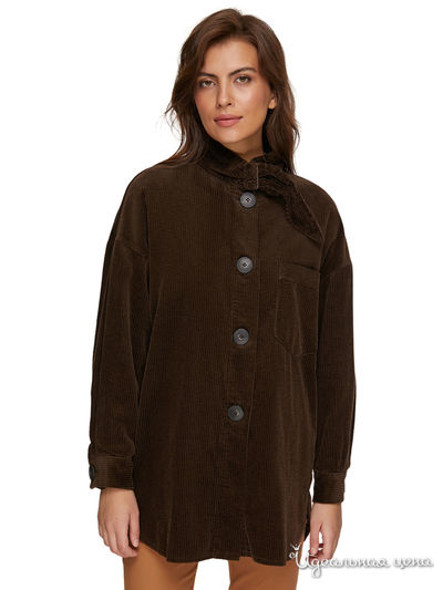 Рубашка United Colors Of Benetton, цвет коричневый