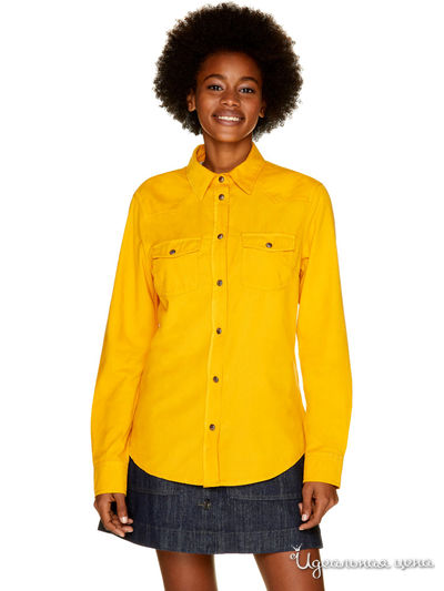 Рубашка United Colors Of Benetton, цвет желтый