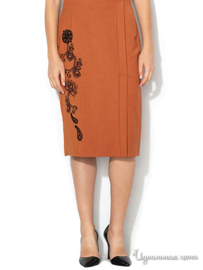 Юбка United Colors Of Benetton, цвет терракотовый