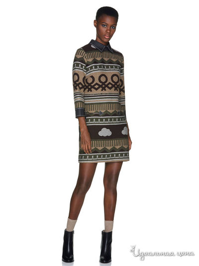 Платье United Colors Of Benetton, цвет мультиколор