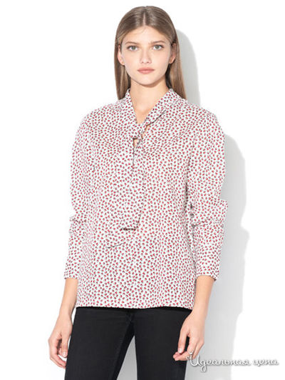 Блуза United Colors Of Benetton, цвет белый, красный