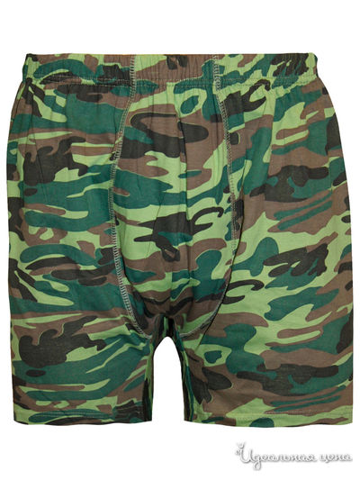 Трусы N.O.A., цвет коричневый, зелёный