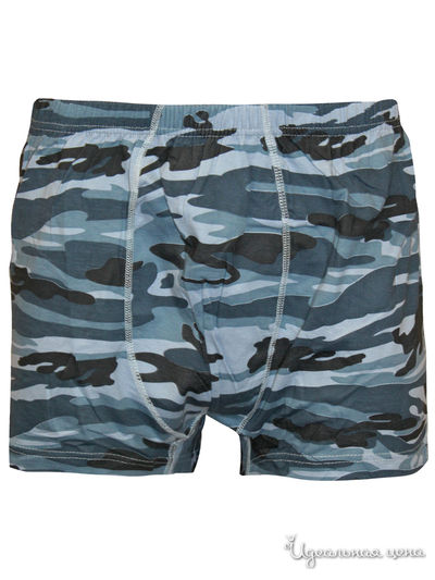 Трусы N.O.A., цвет голубой, темно-серый